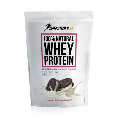 Proteini.si 100% natural whey protein cookies & cream Slike