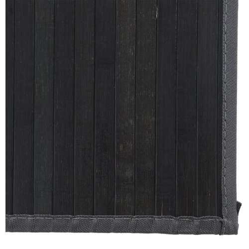  Tepih pravokutni crni 80 x 200 cm od bambusa Slike