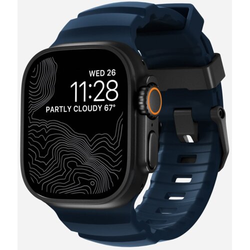  Narukvica za Apple watch Nomad Rocky Point black Atlantic blue 44/ 45/ 46/ 49 mm Slike