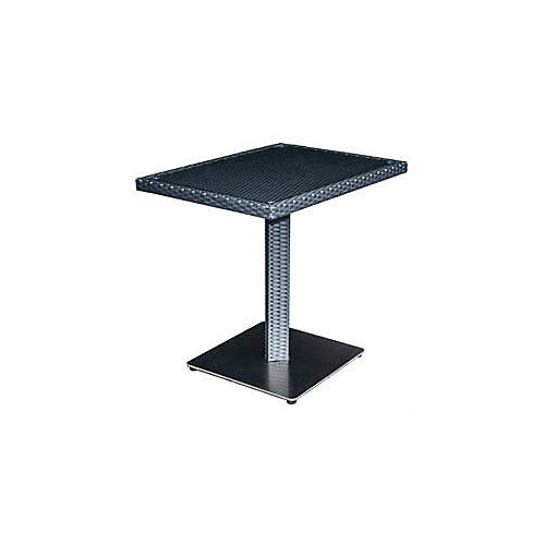 H Line Baštenski sto sa staklom crni Cene