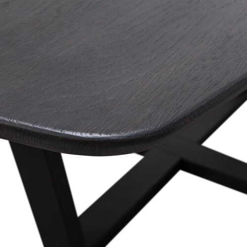 WOOOD Jedilna miza s hrastovo mizno plo&amp;scaron;čo 100x220 cm Tablo &amp;ndash; Slike