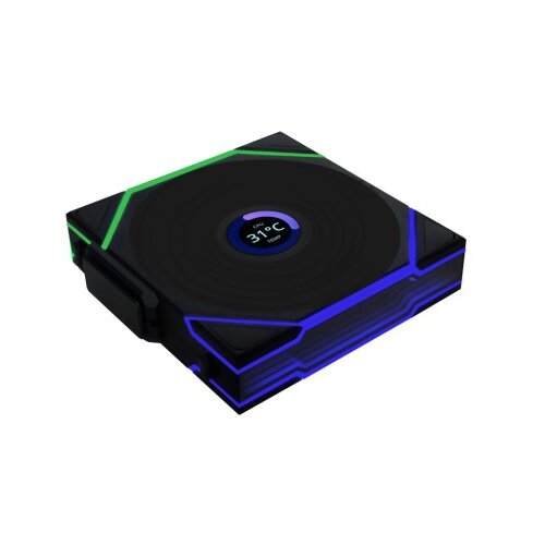 Lian Li Ventilator za ohi&scaron;je UNI FAN TL Wireless LCD 120 ARGB PWM 120mm, črn Cene