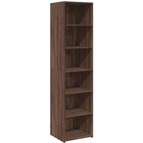 Maison Chic Visoka omara - Komoda - Predalnik rjavi hrast 45x41x185 cm inženirski les, (21719337) Slike
