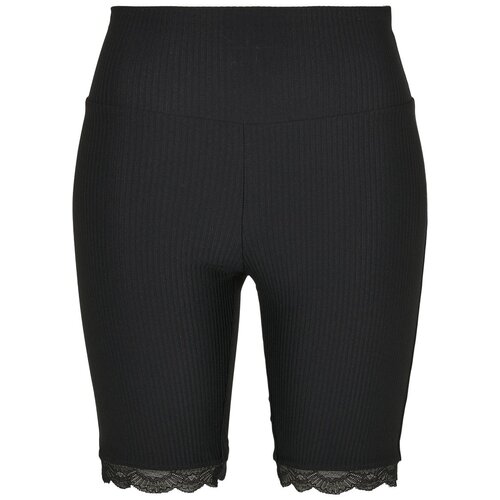 UC Ladies Women&amp;#039;s high-waisted cycling shorts with lace trim black Slike