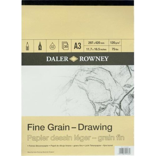 Daler Rowny Skicirka Fine Grain A3 120g 30 listna, (20633924) Slike