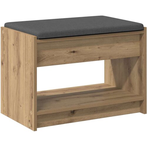  Klupa za hodnik s jastukom Zanatski Hrast 63 x 38 x 45 cm Slike