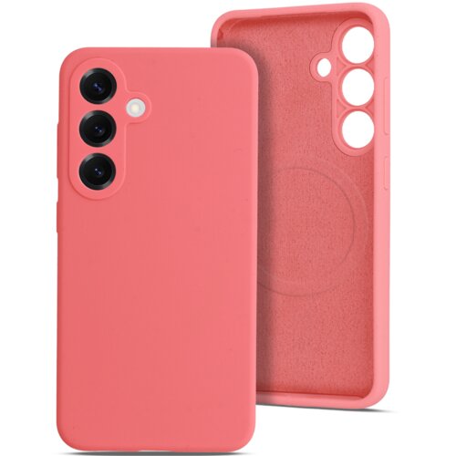 Onasi RainBow Liquid silikonski ovitek z MagSafe za Samsung Galaxy S26 Plus 5G - koralno rdeč Slike