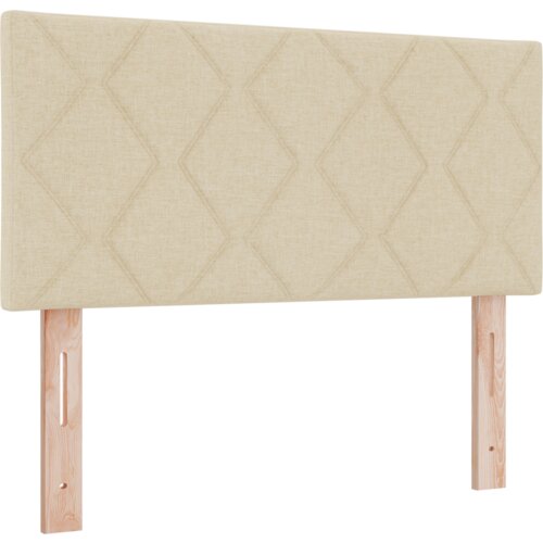 Box Spring Krevet s Madracem Krem 90x200 cm Tkanina Slike