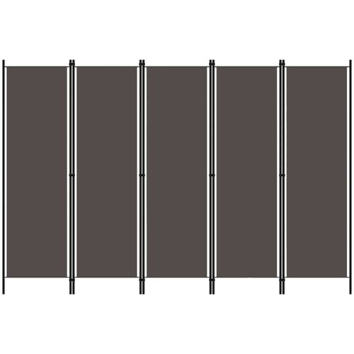 vidaXL Paravan 5-delni antraciten 250x180 cm Cene