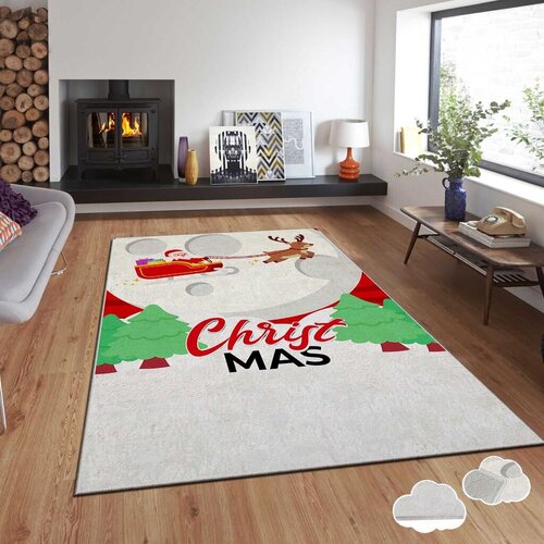 Conceptum Hypnose Tepih sa novogodi&scaron;njim motivima Asr-Crpt-93, Pravougaoni, 140 x 220 cm, &Scaron;areni Cijene