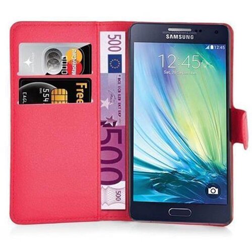 Cadorabo Samsung Galaxy A3 2015 v rdeče sladkorno jabolko - Zaščitni ovitek z magnetnim zapiranjem, stoječo funkcijo in režo za kartice, (20550562) Cene