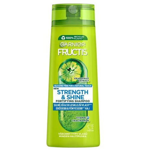 Garnier Fructis Strength & Shine Fortifying Shampoo 250 ml šampon normalna kosa oslabljena kosa za ženske Cijene