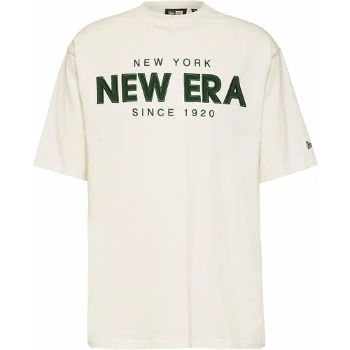 New Era Majica 'Wordmark' crna / prljavo bijela
