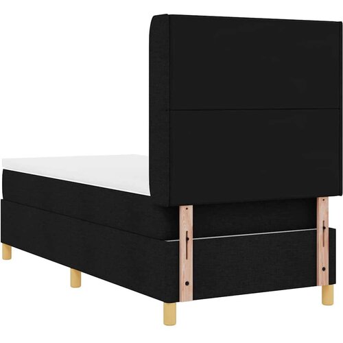 Box spring krevet s madracem Crna 90 x 200 cm tkanina Slike