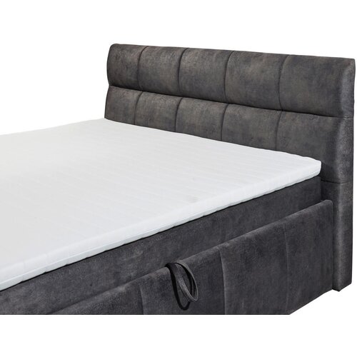 Modante POSTELJA Z VZMETNICO 180 cm x 200 cm , tekstil temno siva Slike