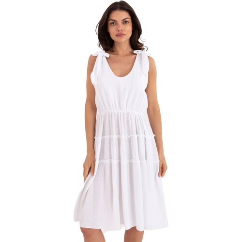 Italy Moda Dress-MI-SK-92179.14-white Slike