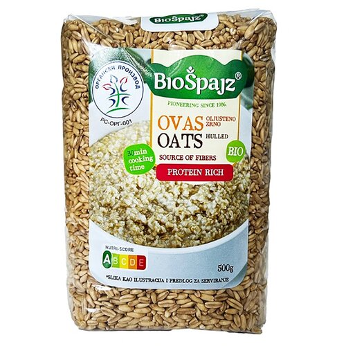  ovas olju&amp;scaron;teni organski, bio&amp;scaron;pajz, 450g Slike
