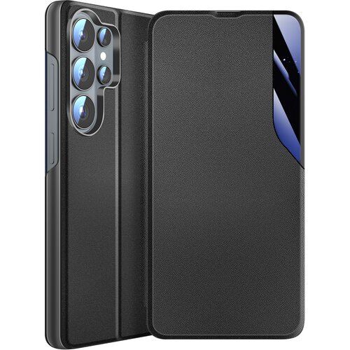AVIZAR Preklopni etui za Galaxy S26 Ultra dvo-materilana zasnova s funkcijo stojala, Črna, (5000273842) Cene