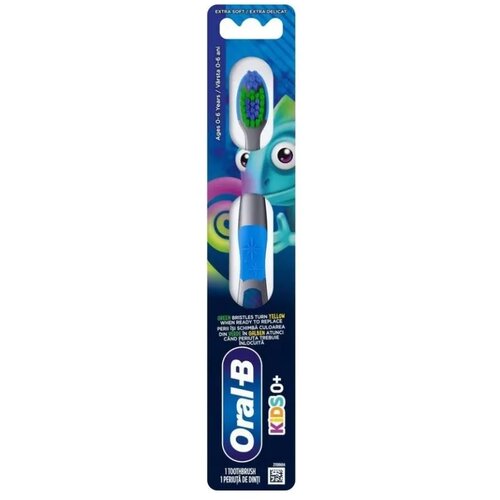 Oral-b Dečija četkica za zube Kameleon Kids, 0+, Sivo-plava Slike