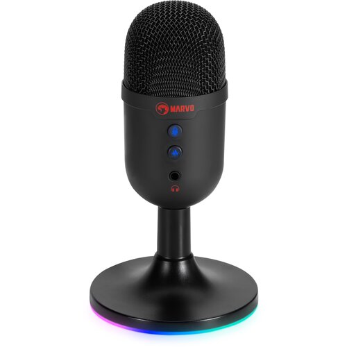 Marvo MIC-06 RGB mikrofon črne barve Cene