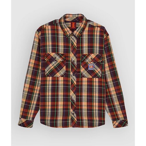 Element Mxe Flanel Shirt flame hueco plaid Cene