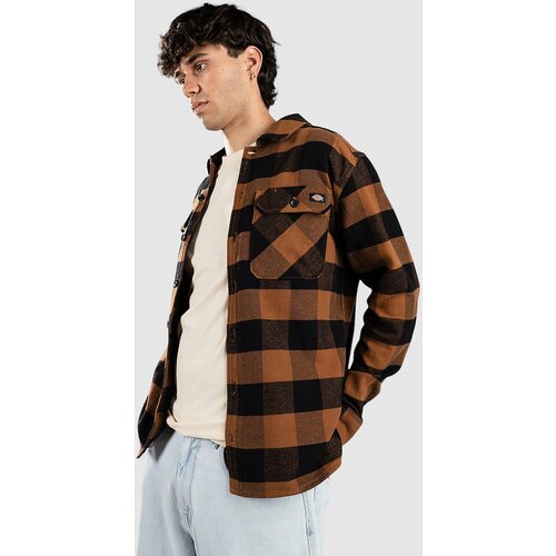 Dickies Srajce z dolgimi rokavi New Sacramento Shirt - Toffee Kostanjeva Slike