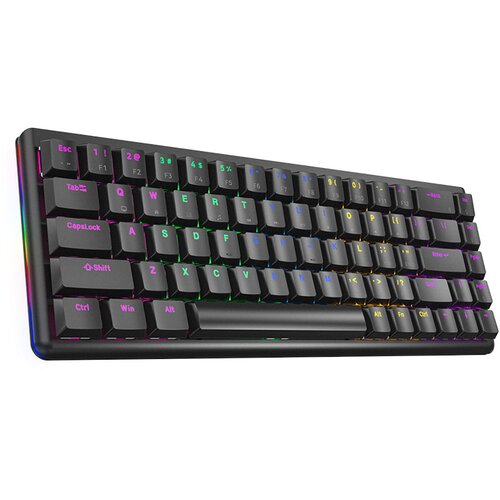  Gaming RAMPAGE REBEL black, Mechanical, Low Profile, blue switch, US Layout, Rainbow Cijene