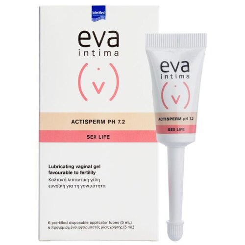 EVA INTIMA Actisperm vaginalni lubrikant, pH 7,2, 5ml, 6 komada Slike