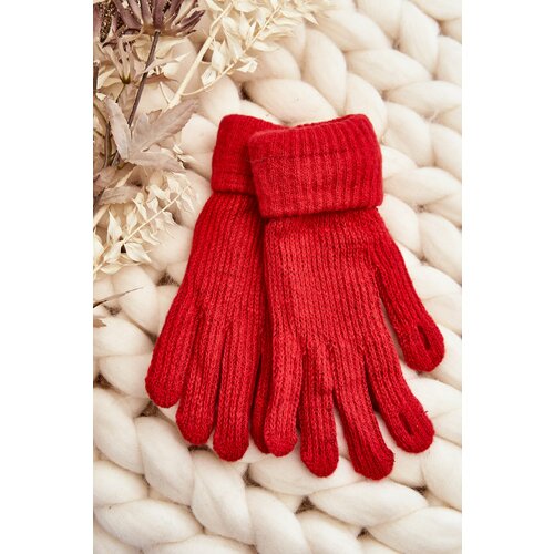 Kesi Women's smooth gloves red Slike