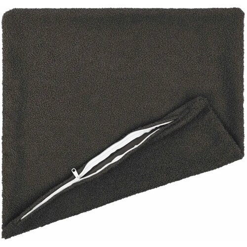  Presvlaka za jastuk 2 pcs HEERLEN Tamnosiva 45 x 45 cm Boucl&amp;eacute; - Tamnosiva 45 x 45 cm 2 Slike