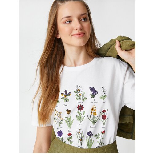Koton T-Shirt - Ecru Slike