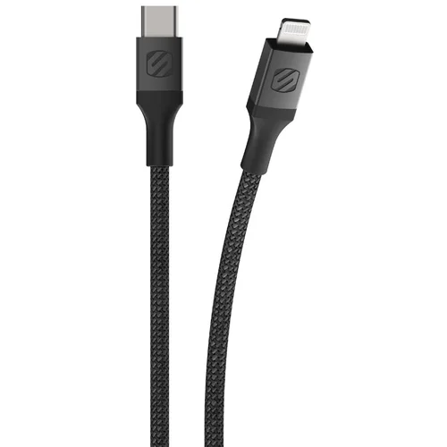 Scosche Strikeline težki kabel USB-C na lightning, 1,2 m, sivi, (21166514)