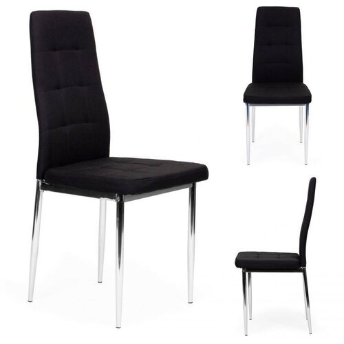 Modern Home set od 4 trprzarijske stolice Tami, Crne Slike