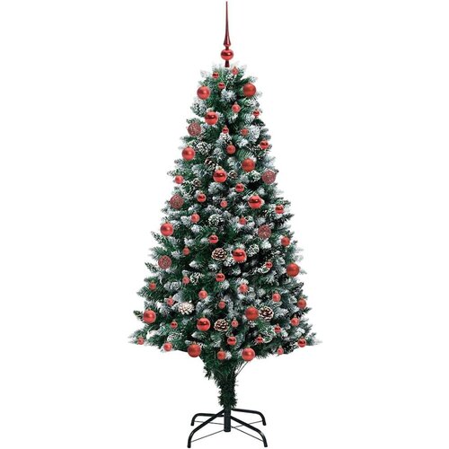 VidaXL Umjetno božićno drvce Zelena 180 cm PVC i Čelik i Plastika Slike