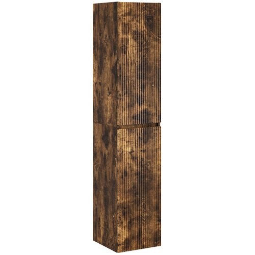  Set namje&amp;scaron;taja za kupaonicu 3 kom. Dimljeni hrast Smeđa 33 x 34.5 x 160 cm Slike
