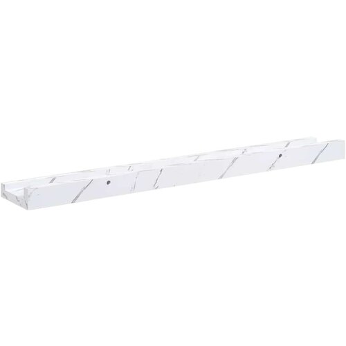  Polica na zidu s policom 4 pcs Bijeli mramor 60 x 9 x 3 cm Slike