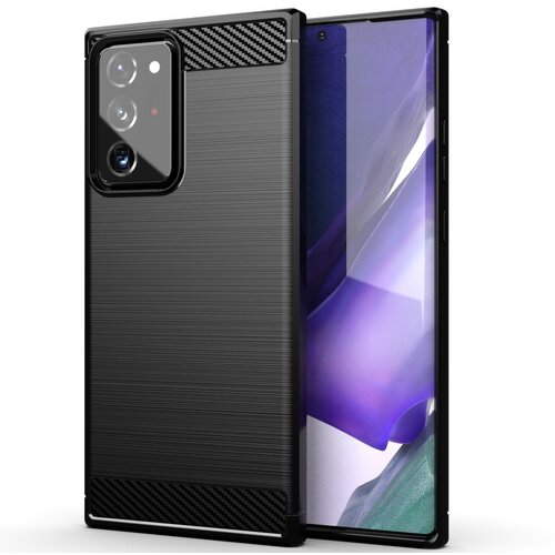  Gumijasti / gel etui Carbon za Samsung Galaxy Note 20 Ultra - črni Slike