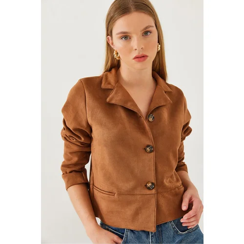 Bianco Lucci Women's Suede Jacket MBMS034