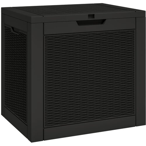  Vrtna kutija za pohranu crna 55,5 x 43 x 53 cm polipropilen Slike