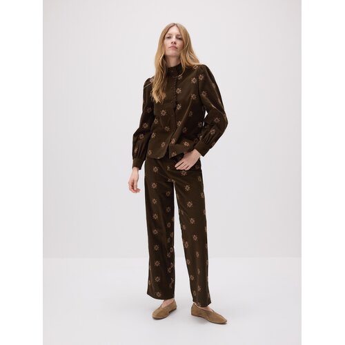 Reserved LADIES` TROUSERS - tamnosmeđe Cene
