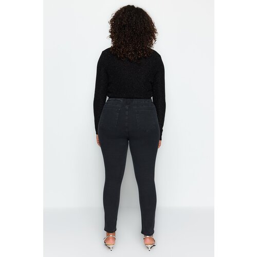 Trendyol Curve Anthracite High Waist Flexible Skinny Jeans Slike