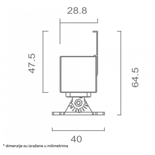Dawn LED SVETILJKA WL-006 12W 3000K 24V IP67 0.5m Slike