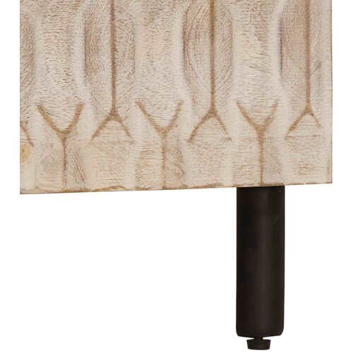  Noćni ormar s ladicama Bijelo 50 x 33 x 62 cm Čvrsto drvo manga Slike