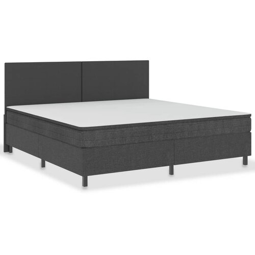 Maison Chic Posteljni Okvir - Dvoposteljna postelja boxspring sivo blago 200x200 cm, (22081138) Cene