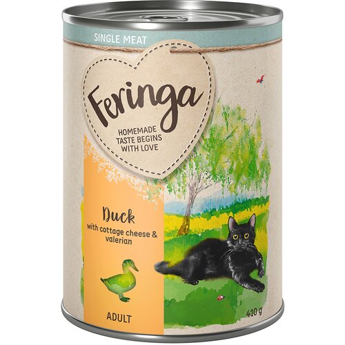 Feringa Single Meat meni 6 x 410 g - Raca z zrnatim sirom & baldrijanom Cene