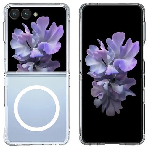 Samsung MaxMobile TPU maska Drop-Proof Pure MagSafe za Galaxy Z Flip 8, prozirna Slike