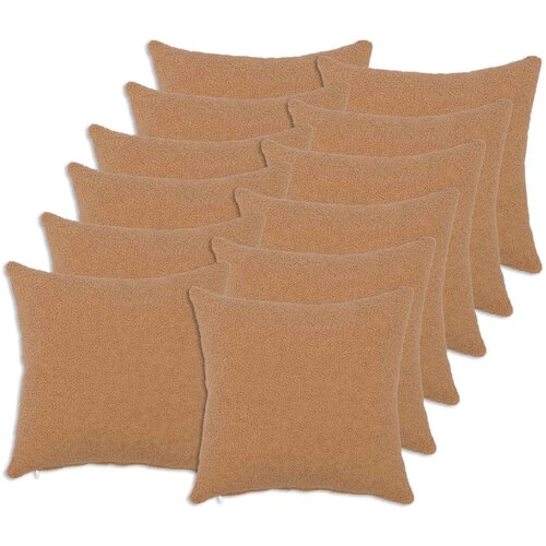 Presvlaka za jastuk 12 pcs HEERLEN Bež 50 x 50 cm Bouclé Cene
