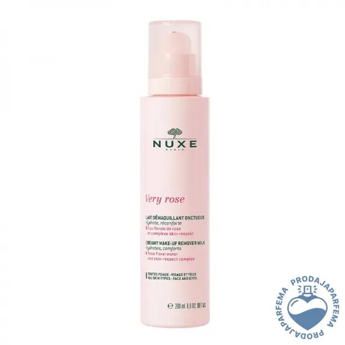 Nuxe Very Rose Lait D&amp;eacute;maquillant Onctueux 200ml Slike