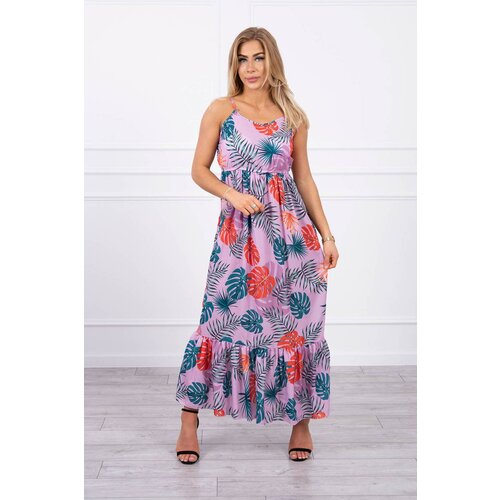 Kesi Dress with a purple leaf motif Cijene