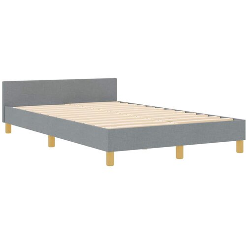  Krevetna konstrukcija Svjetlosiva 120 x 200 cm tkanina Slike